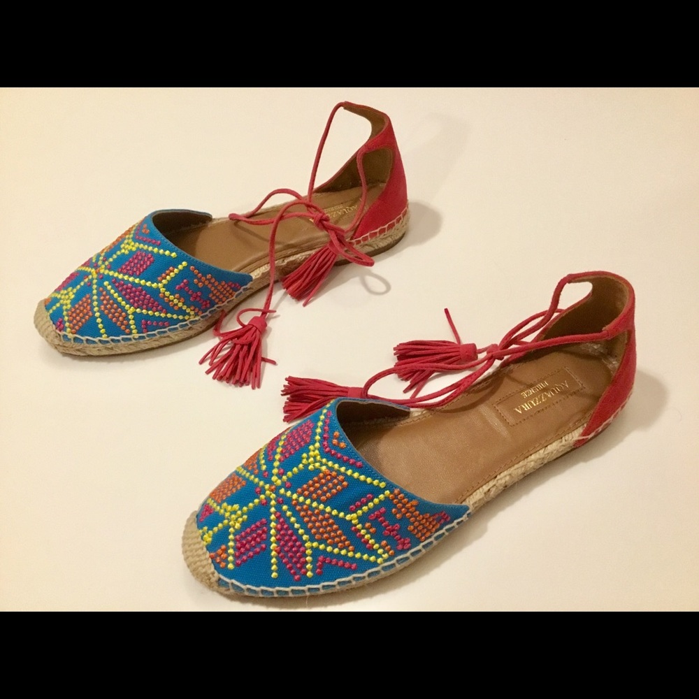 Aquazzura Palm Springs Tassel Espadrilles. - Picture 6 of 8